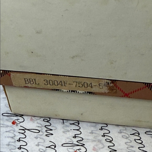 Burberrys Navy Nova Check Plaid Cosmetic Pouch Vintage - Picture 10 of 10